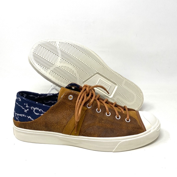 💖MEGA SALE💖Converse Jack Purcell Vantage Crush   Brown Leather Men’s  172932C - Picture 6 of 11